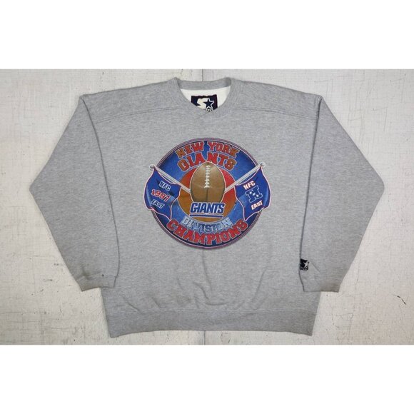 90s NY Giants Starter Sweatshirt Men’s XL 1997 Division Champs - Picture 1 of 9